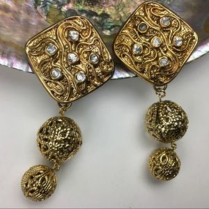 Vintage Handmade Artisan Earrings